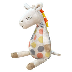 Hallmark First Friends Polka Dot Giraffe Plush Ribbon Mane Embroidered 12”